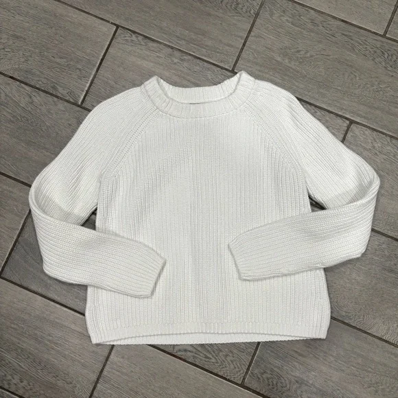 Quince 100% Organic Cotton Fisherman Crew Sweater Size XS - Picture 4 of 10